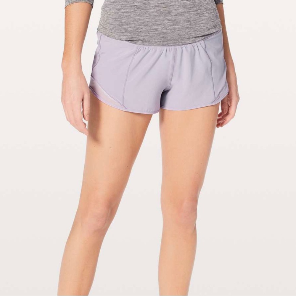 Faint Lavender Lululemon Hotty Hot 2.5 in Shorts